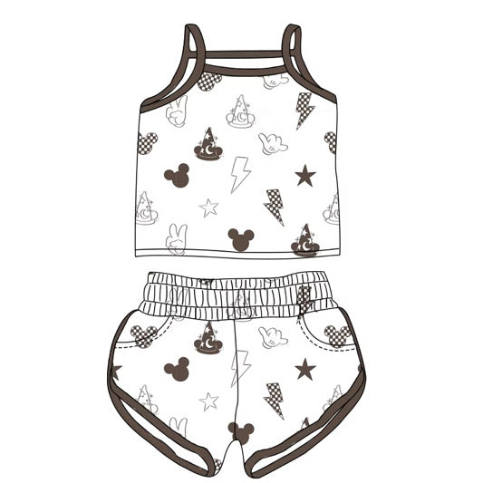 *READY TO SHIP* Magical Fun - Kids Ribbed Tank & Shorts Set