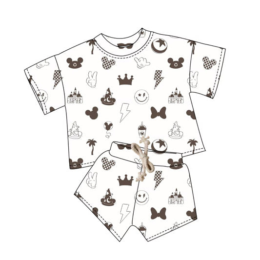 *READY TO SHIP* Magical Fun - Kids Ribbed Tee & Shorts Set