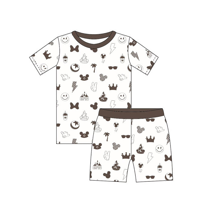 *READY TO SHIP* Magical Fun - Kids Bamboo Pajamas - Tee & Shorts Set