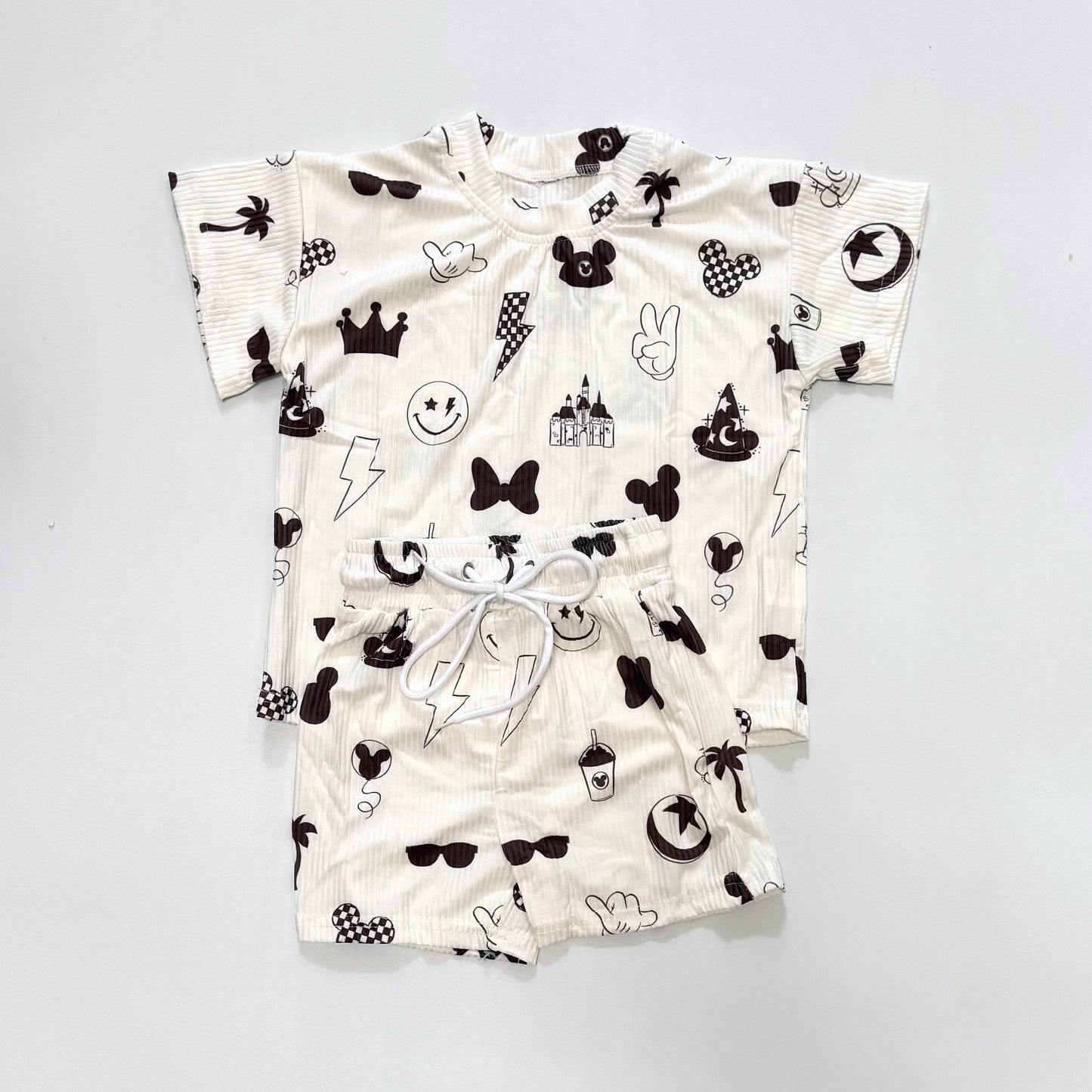 *READY TO SHIP* Magical Fun - Kids Ribbed Tee & Shorts Set