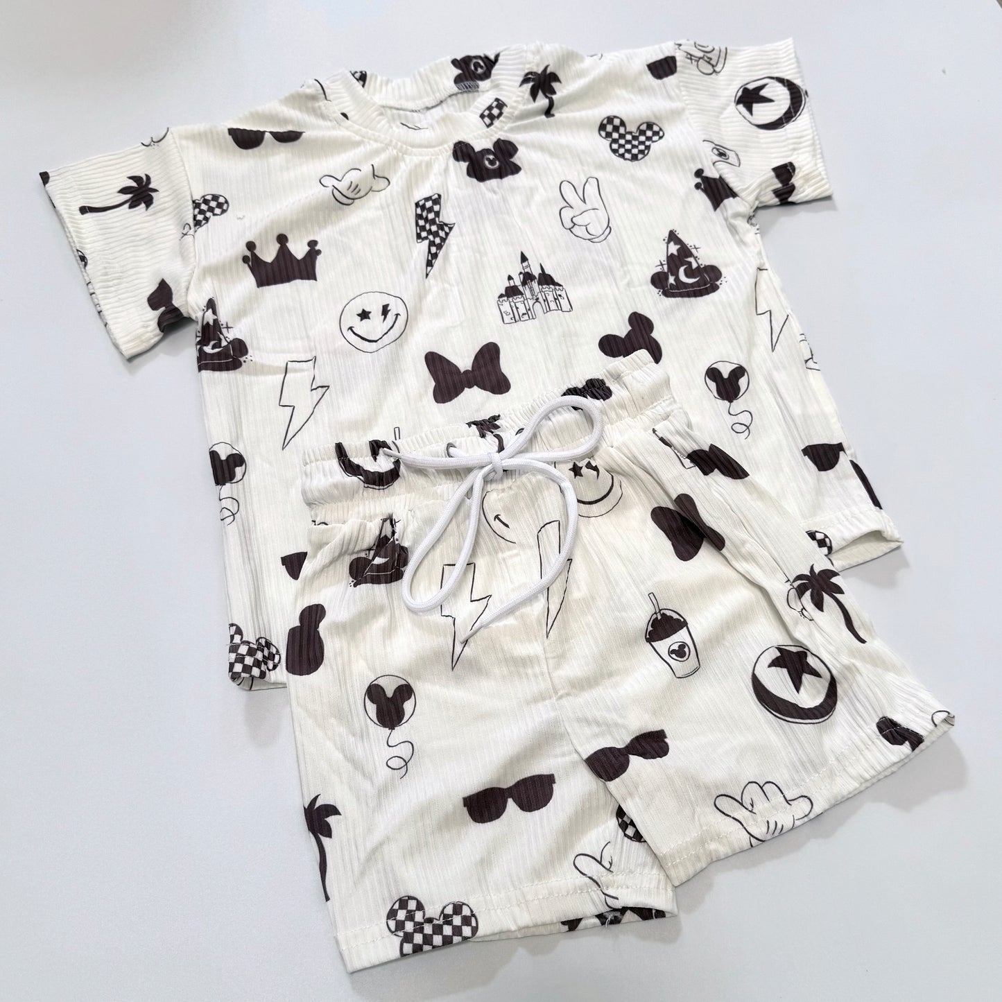*READY TO SHIP* Magical Fun - Kids Ribbed Tee & Shorts Set