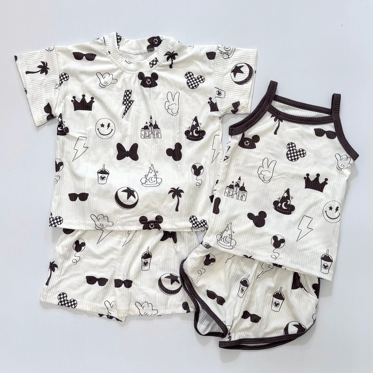 *READY TO SHIP* Magical Fun - Kids Ribbed Tee & Shorts Set