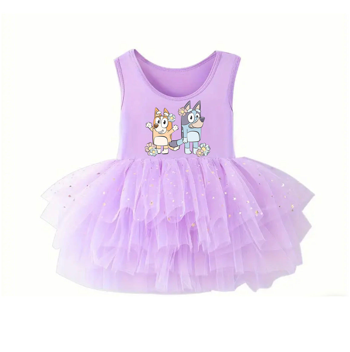 Sisters Floral - Kids Tulle Tutu Dress Leotard
