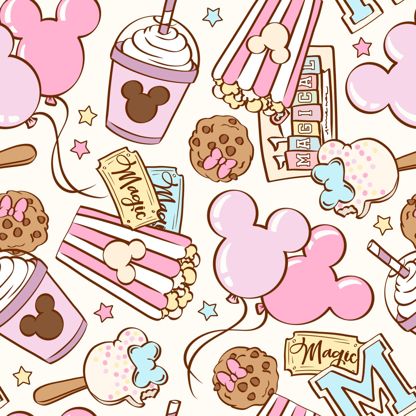 *Pre-Order: Pastel Park Snacks - Kids Skater Dress w/ Mouse Head Cutout - 6-8 weeks arrival