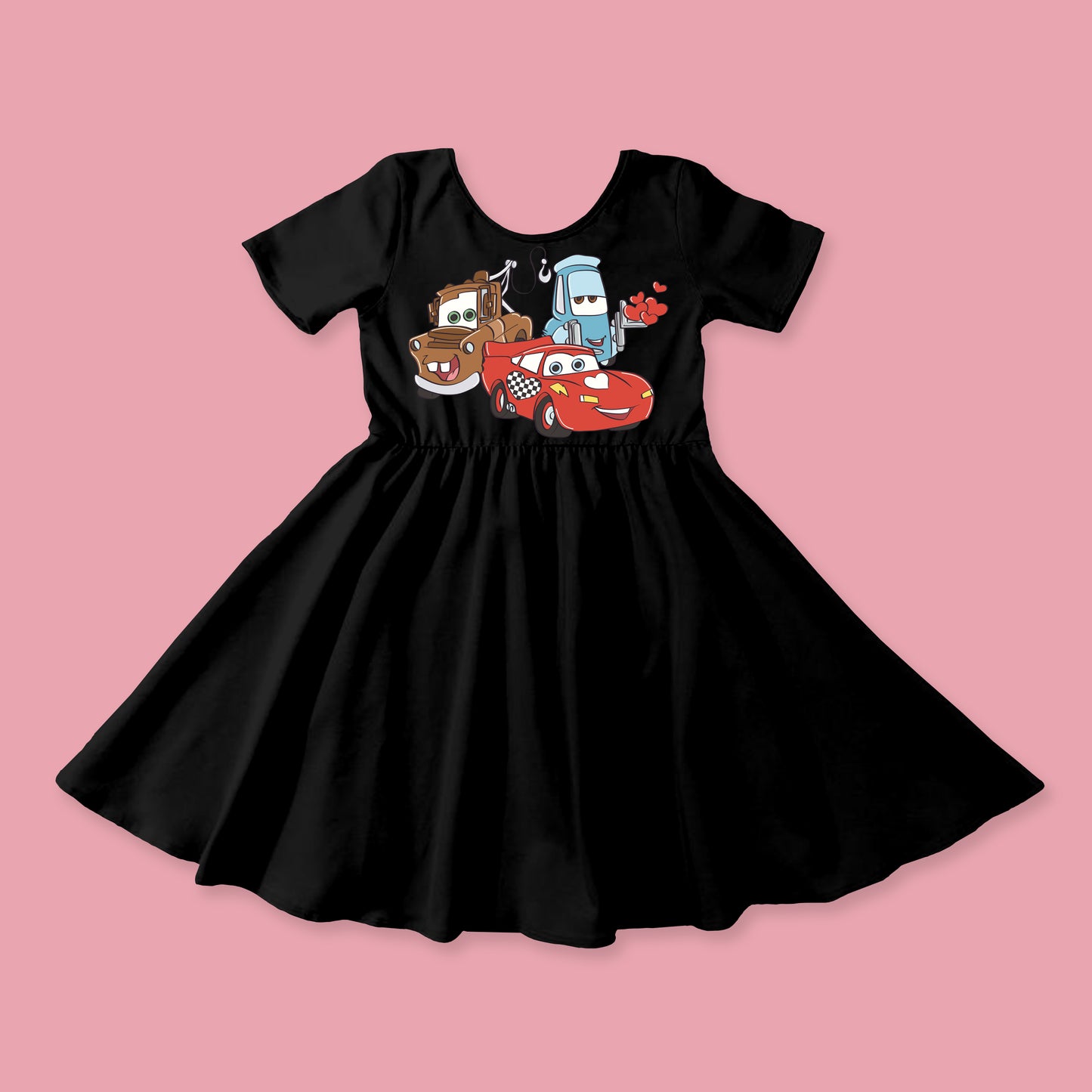 Cars Love - Kids Skater Dress