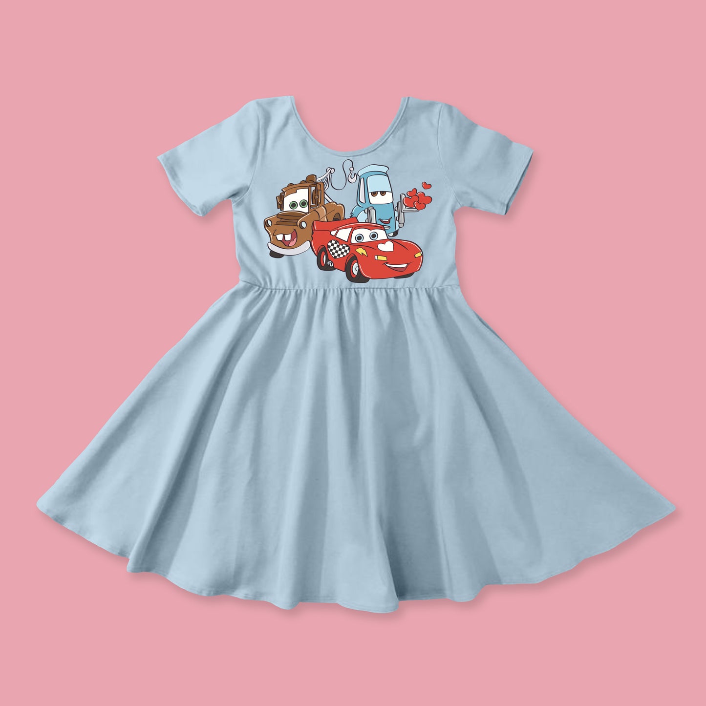 Cars Love - Kids Skater Dress