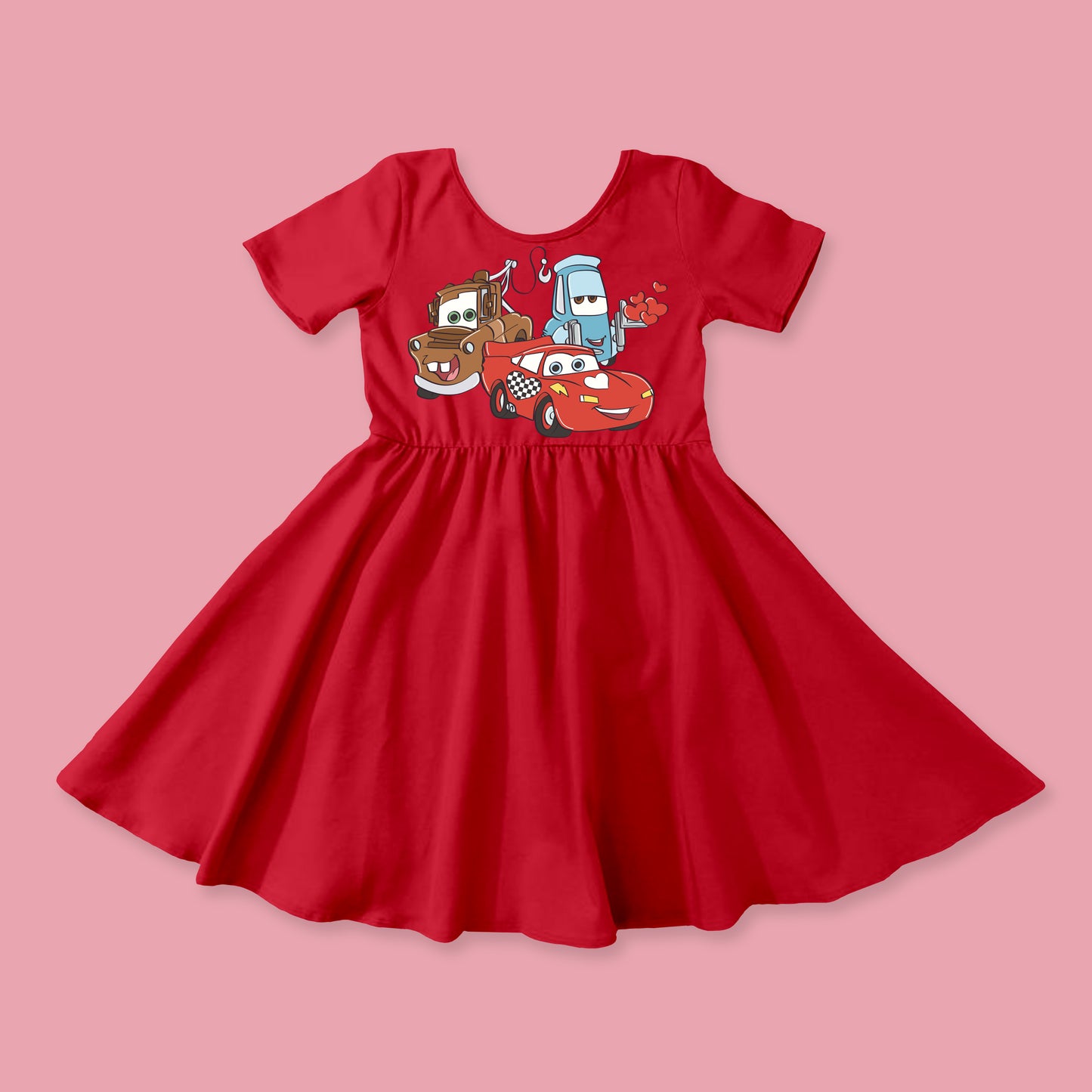 Cars Love - Kids Skater Dress