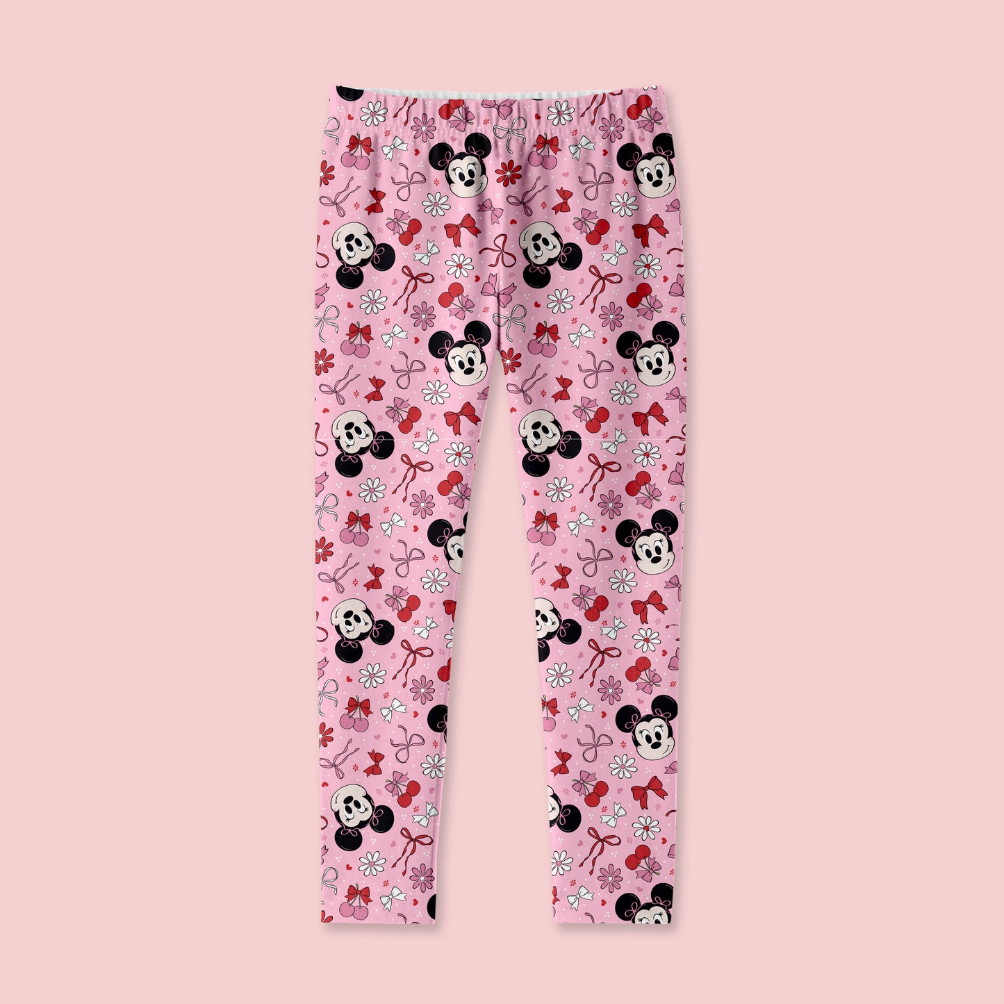 *Pre-Order: Coquette Mice Pink Full Print - Leggings - 6-8 weeks arrival