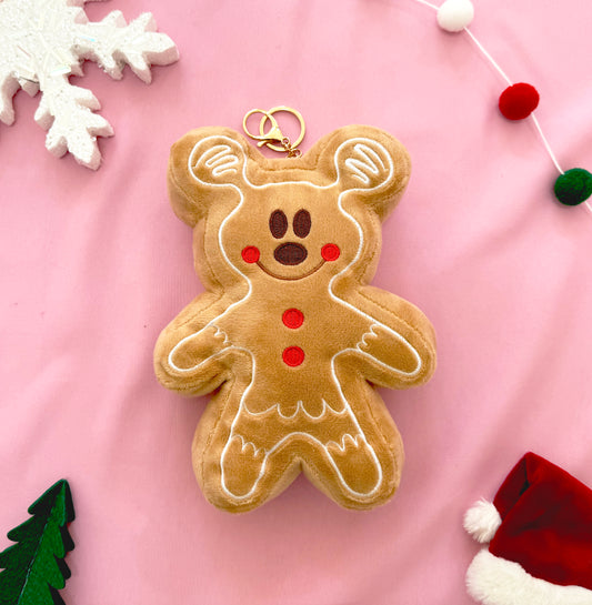 Magical Gingerbread Boy Plush Mini Pillow/Bag Charm - RTS