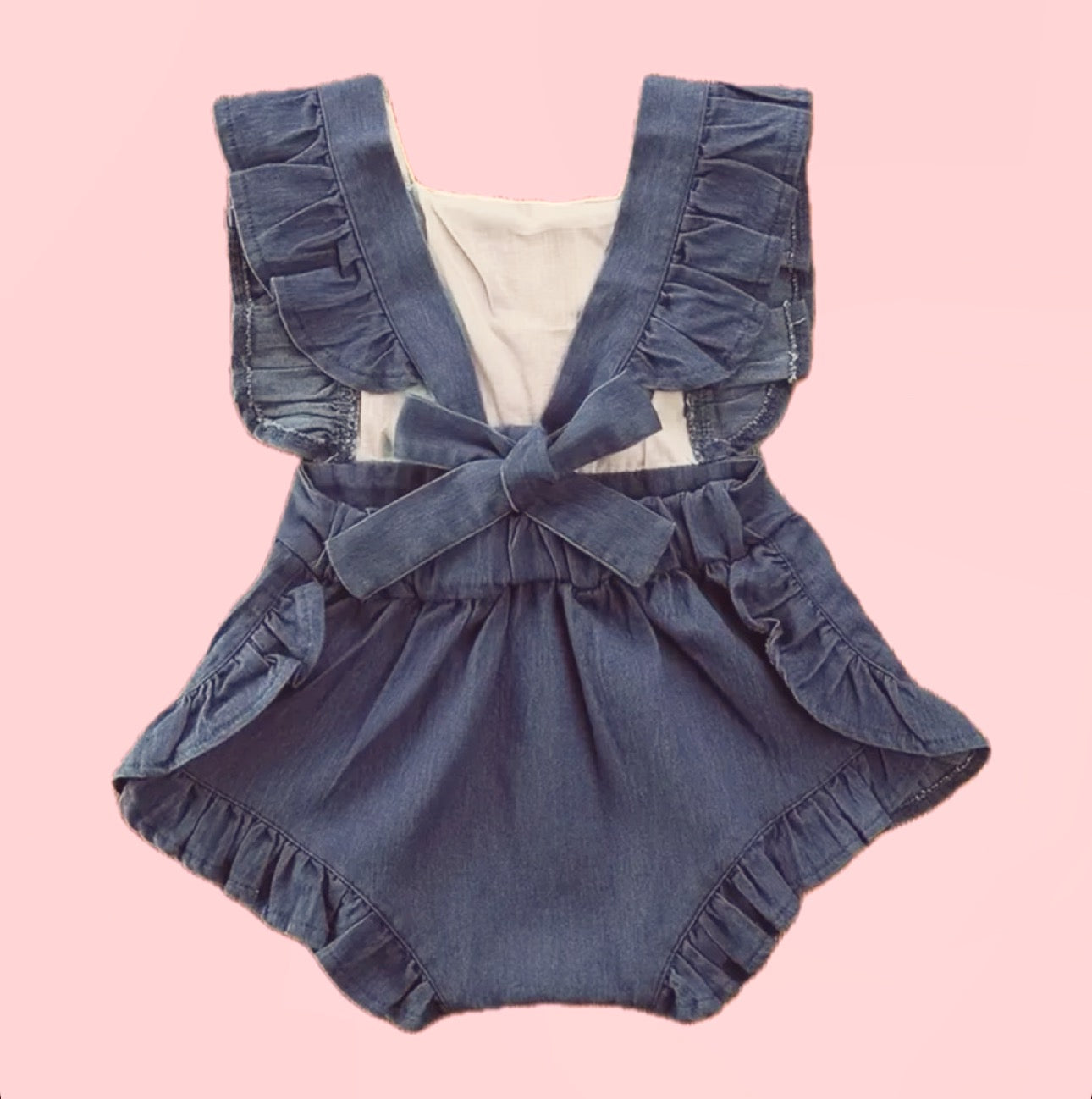 Princess Love Denim Romper