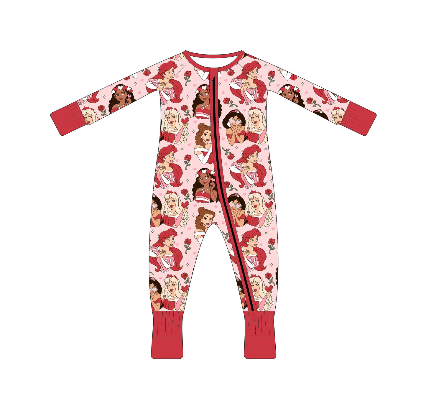 *Pre-Order: Princess Love Full Bamboo Pajamas - 6-8 weeks arrival