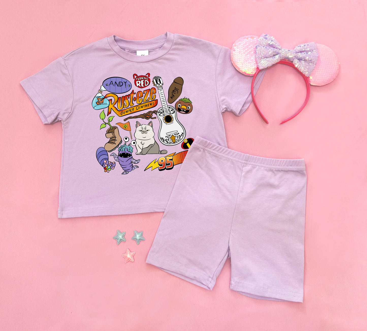 Pix Pals  - Kids Boxy Tee & Biker Shorts Set