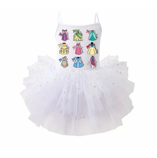 Princess Dresses - Kids Tulle Tutu Dress Leotard