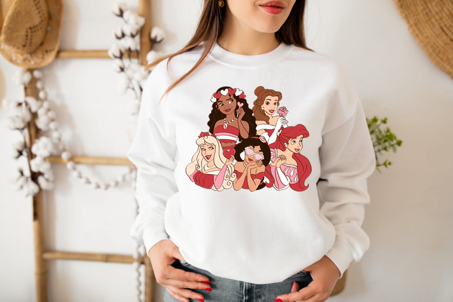 Princess Love - Crew Neck Sweatshirt (Unisex Kids/Adult)