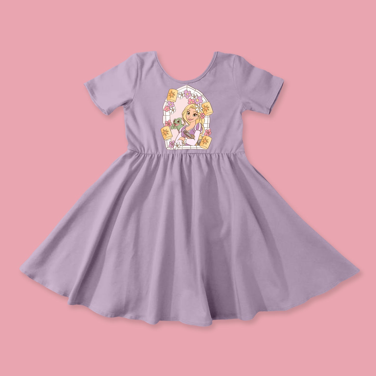 Punzie Window - Kids Skater Dress