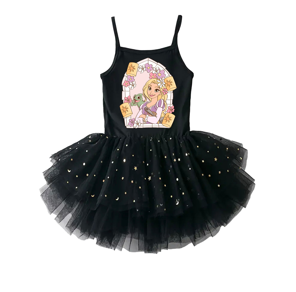 Punzie Window - Kids Tulle Tutu Dress Leotard