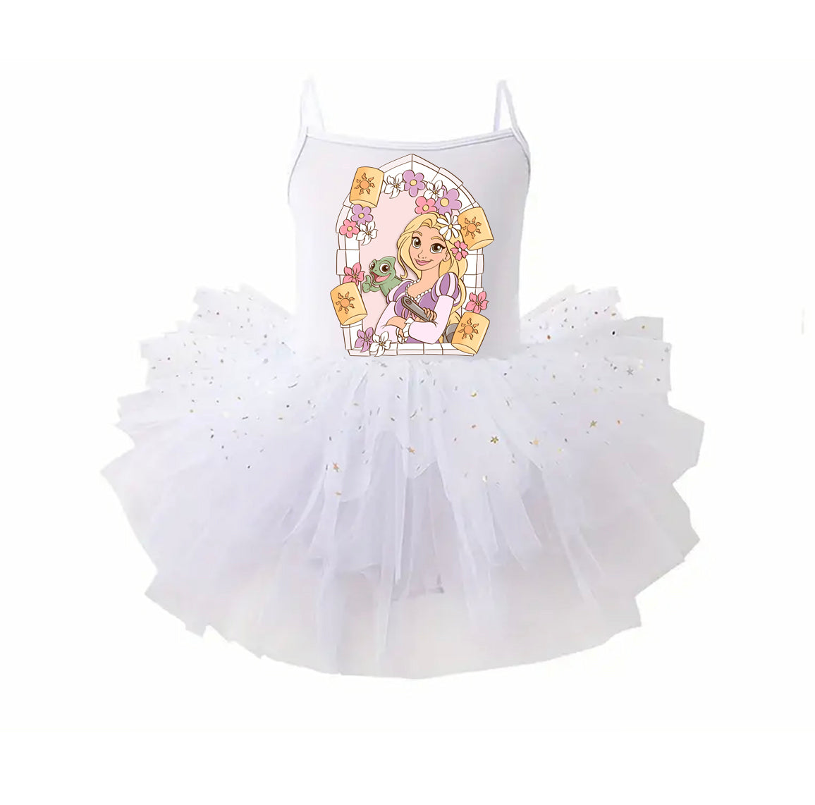 Punzie Window - Kids Tulle Tutu Dress Leotard