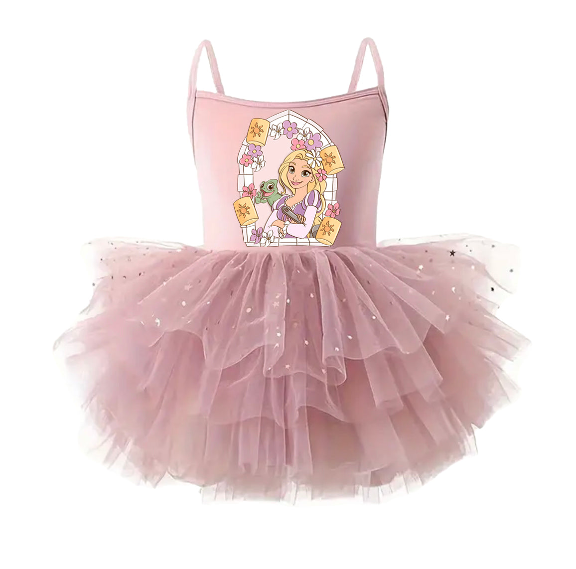 Punzie Window - Kids Tulle Tutu Dress Leotard