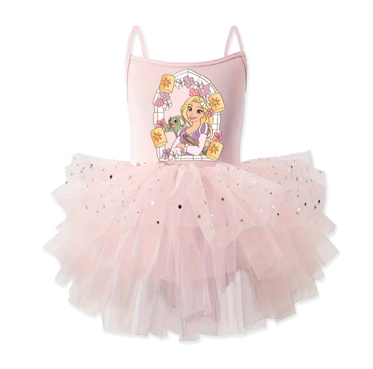 Punzie Window - Kids Tulle Tutu Dress Leotard