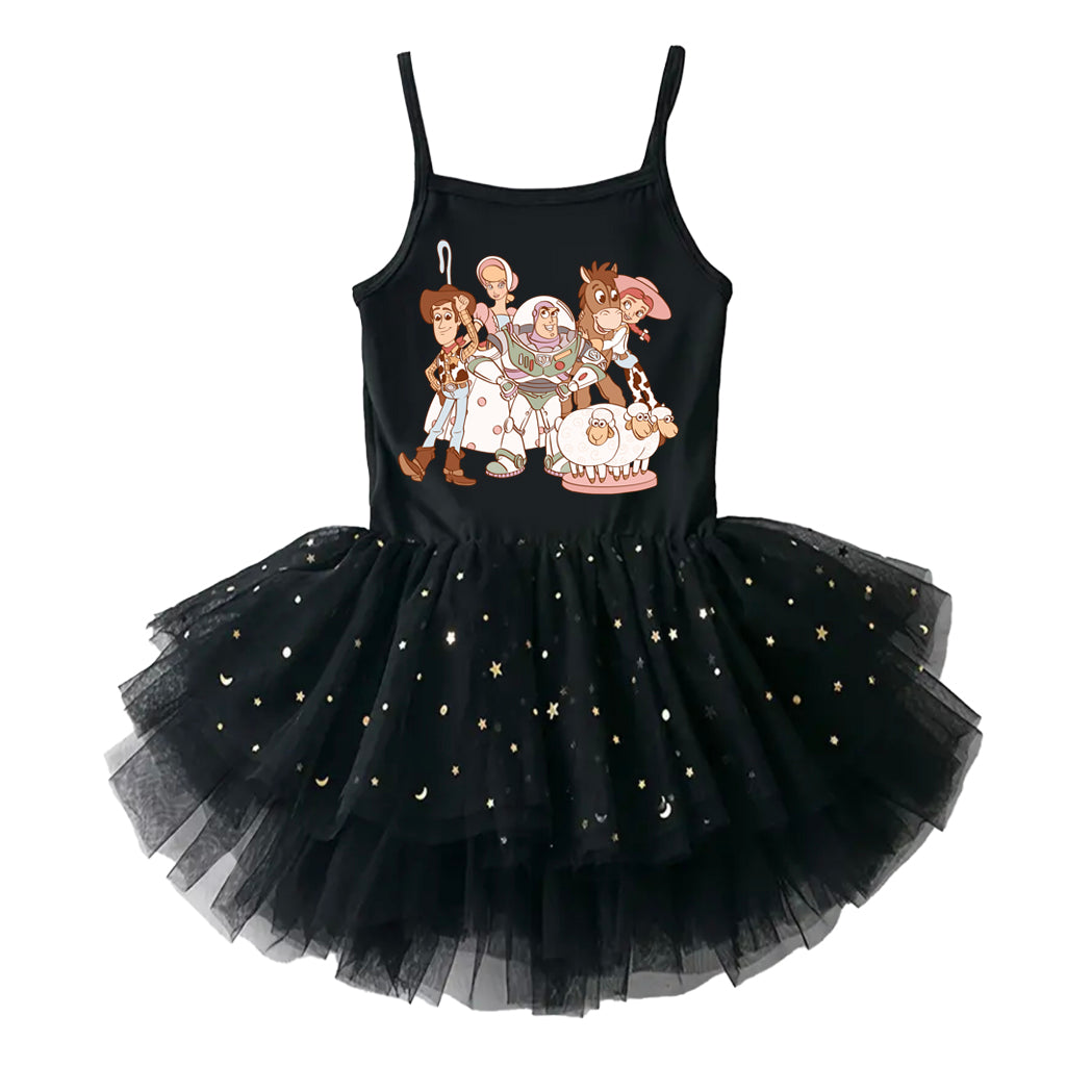 Princess Love - Kids Tulle Tutu Dress Leotard