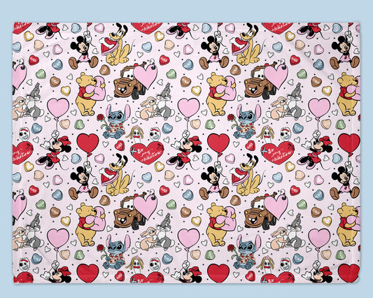 Character Love 50x60 Minky Blanket